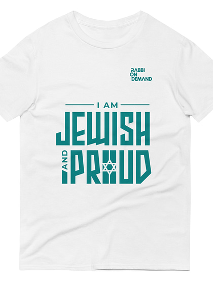 unisex lightweight t shirt white front 666f7312c0e3e Rabbi on Demand Bespoke Jewish Experiences 2024